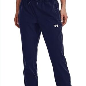 Under Armour Black Track Pants with Elastic Waistband and Logo